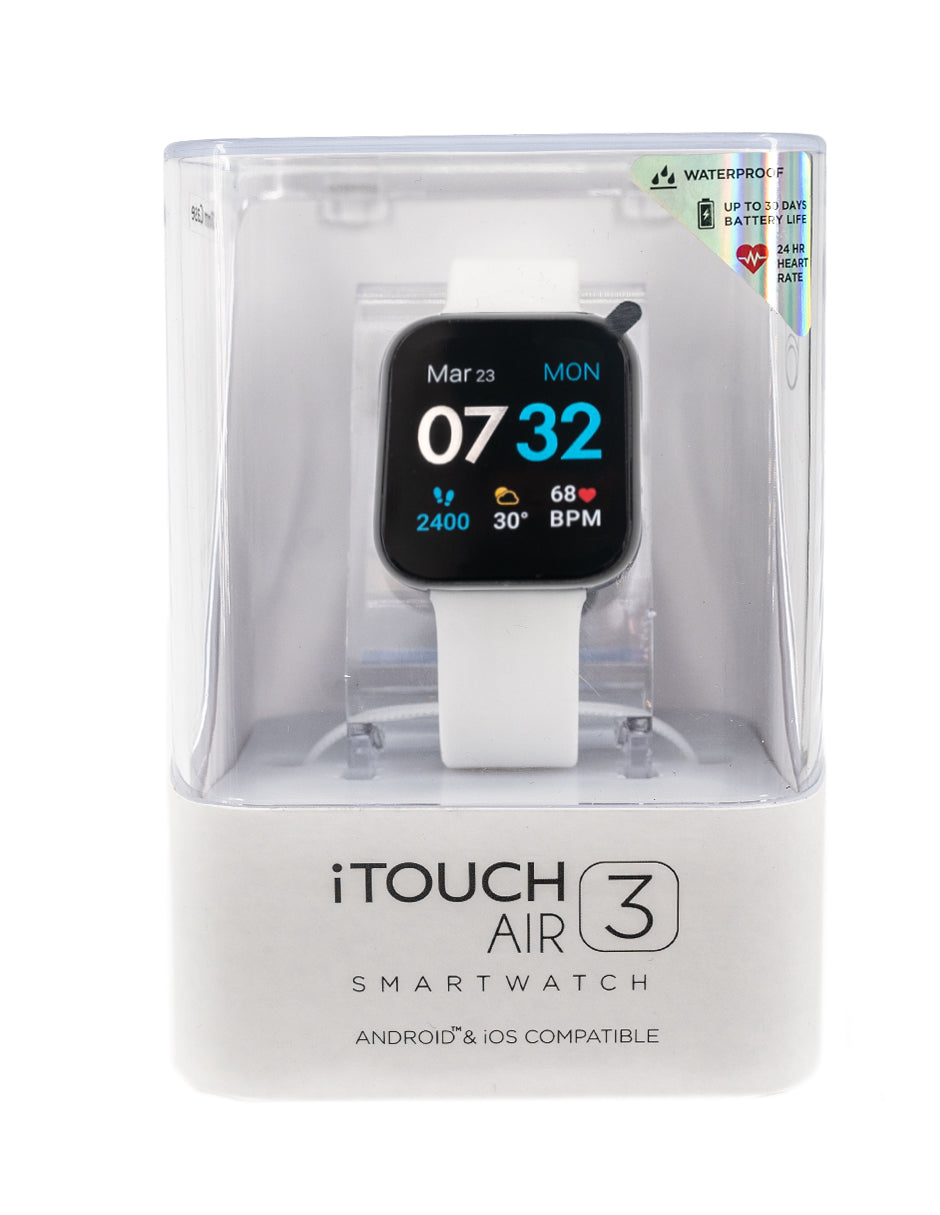Reloj Inteligente iTouch Air 3 Plateado/ Blanco 40 mm